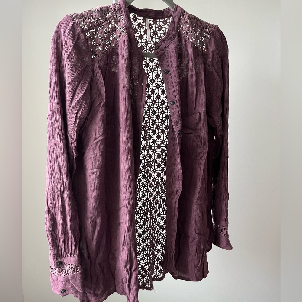 Free People - Button Up Beach Cover Up